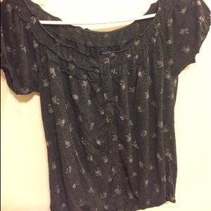 Charcoal American Eagle Blouse